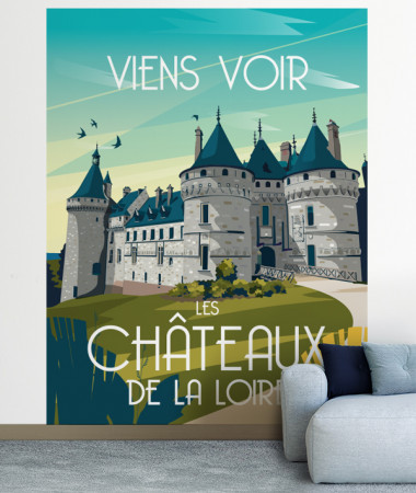 papier peint Chateaux de la Loire