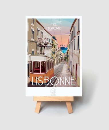 Carte Lisbonne - vintage decoration 
