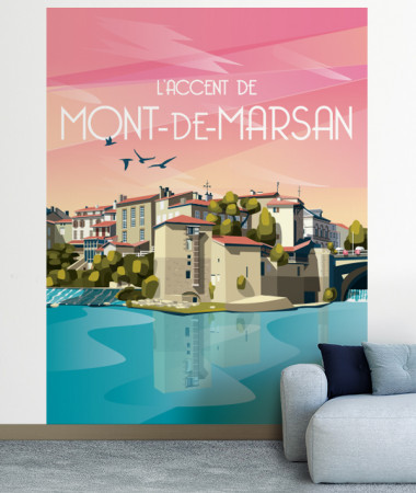 papier peint Mont de Marsan