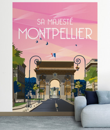papier peint Montpellier