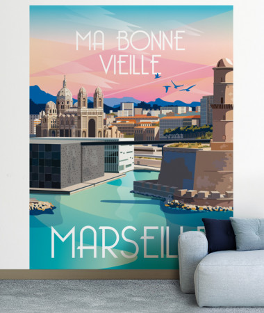 papier peint Marseille