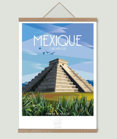 print Chichén Itzá Mexico
