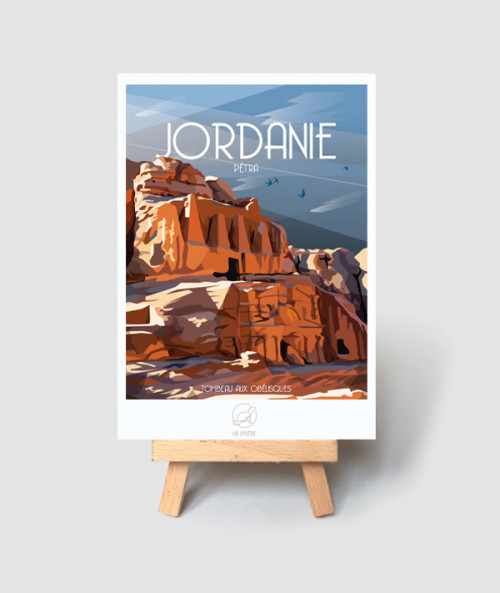 carte postale petra jordanie