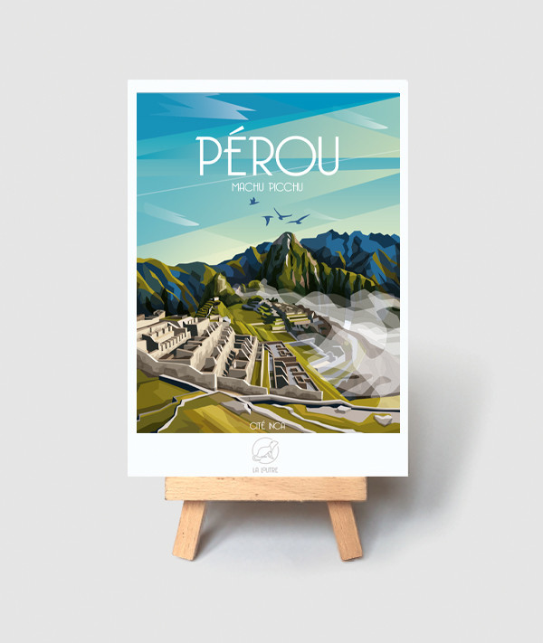 Machu Picchu Pérou carte postale