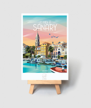 Sanary sur mer postcard