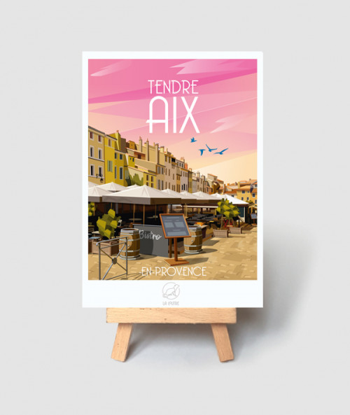 Aix en Provence postcard