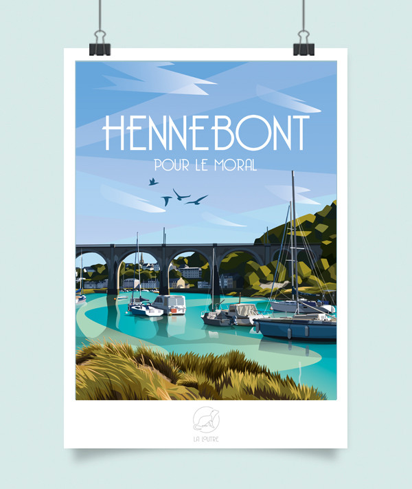 affiche vintage hennebont