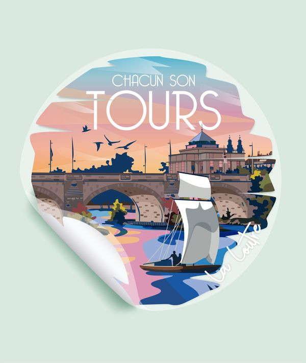 sticker voiture tours