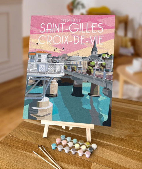peinture numéro saint gilles croix de vie