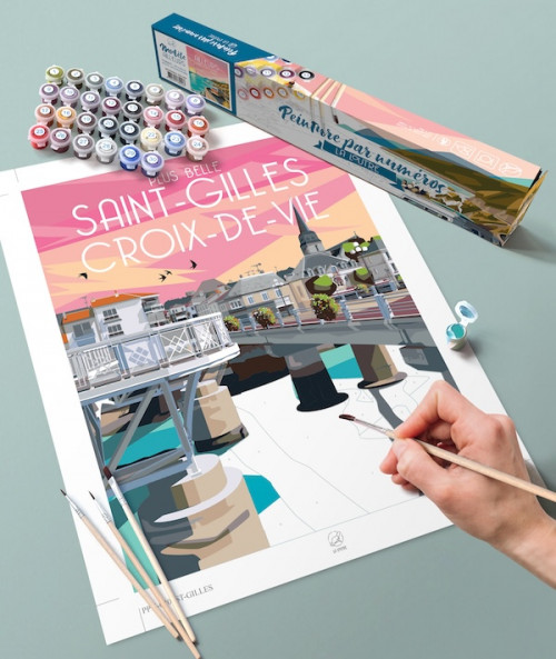 peinture numéro saint gilles croix de vie