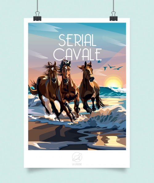 affiche chevaux