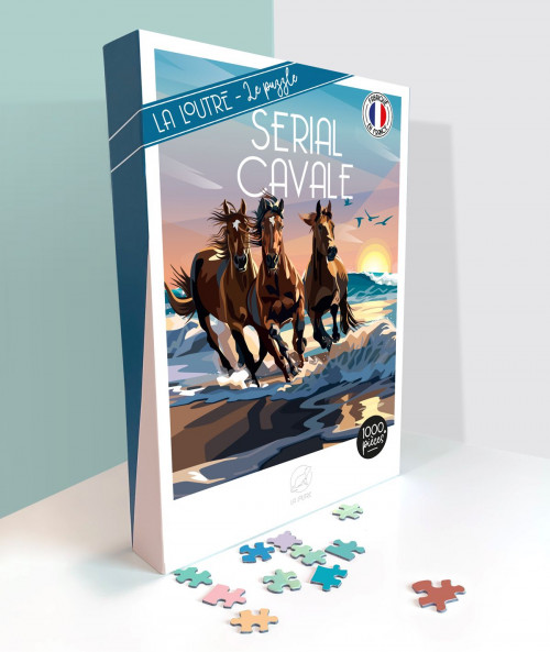 puzzle chevaux plage
