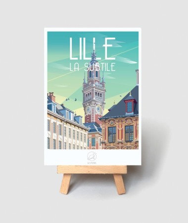 Carte Lille - vintage decoration 