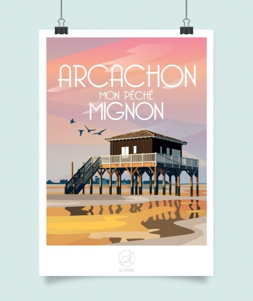 Affiche Arcachon - vintage decoration 