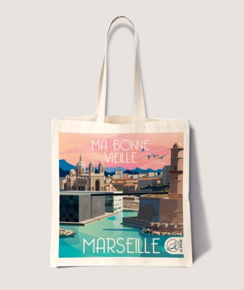 Tote Bag Marseille - vintage decoration 