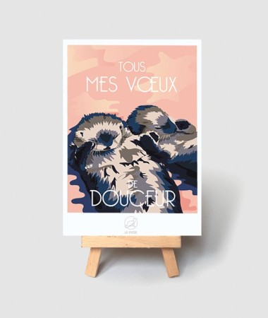 Carte de Voeux Douceur - vintage decoration 