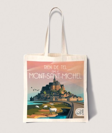 Tote Bag Mont Saint-Michel - vintage decoration 