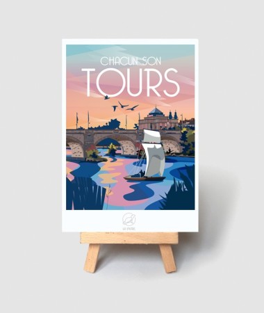 Carte Tours - vintage decoration 