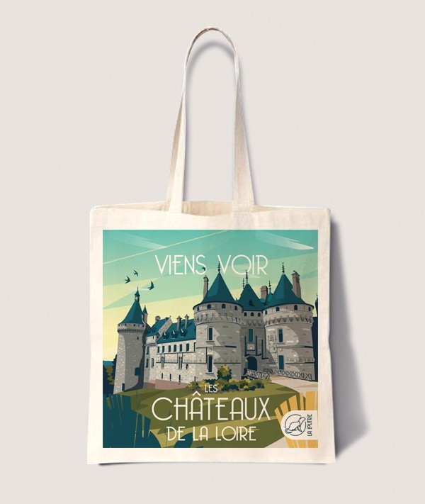 Tote Bag Chateaux Loire - vintage decoration 