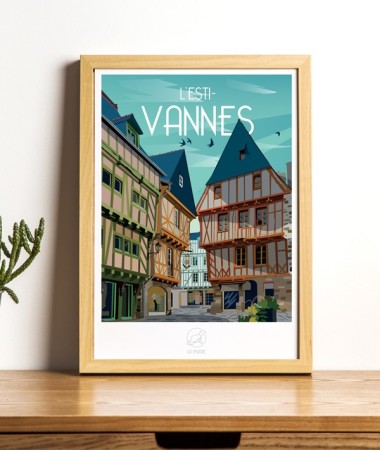 Affiche L'Esti-Vannes - vintage decoration 