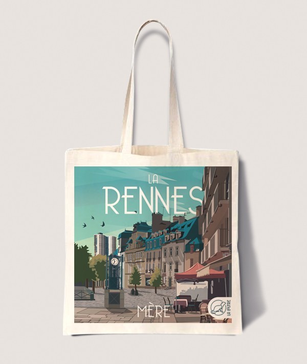 Tote Bag Rennes Mère - vintage decoration 