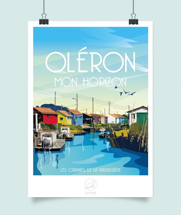 Affiche Oléron - vintage decoration 