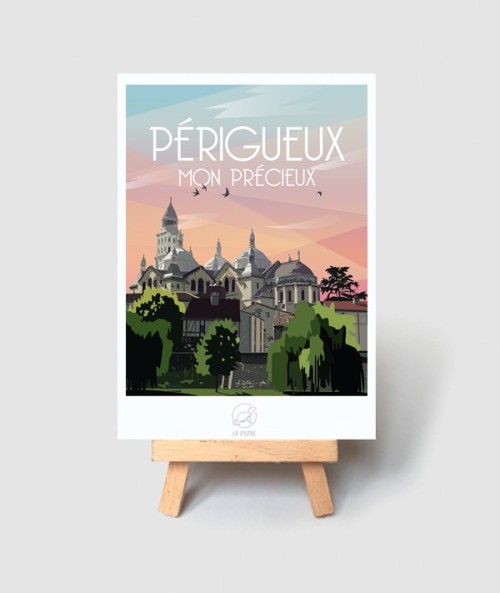 Carte Périgueux - vintage decoration 
