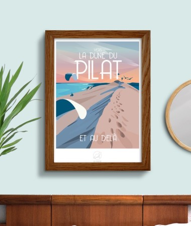 Affiche Dune du Pilat vintage