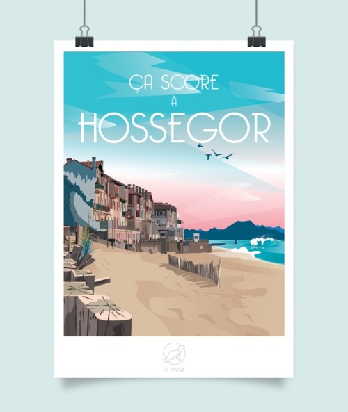 Affiche Hossegor - vintage decoration 