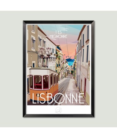 Affiche Lisbonne - vintage decoration 